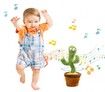 Electric Plush Dancing Singing Cactus Toy Green
