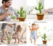 Electric Plush Dancing Singing Cactus Toy Green