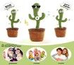 Electric Plush Dancing Singing Cactus Toy Green