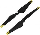 DJI Phantom 3 E305 9450 Carbon Fiber Reinforced Self-tightening Propellers Props (Composite Hub, Black with Yellow Stripes) For Phantom 3 Professional, Advanced, Phantom 2 series, Flame Wheel series platforms and the E310/E305/E300 tuned propulsion system