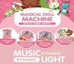 Claw Machine,C1 Claw Toy,2.4G Remote Control Automatic Dual Mode Mini Claw Machine, Intelligent System with Music and Lighting(Pink)