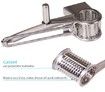Cheese Grater-Cheese Cutter Slicer Shredder with 3 Interchanging Rotary Ultra Sharp Cylinders Stainless Steel Drums & Slicer