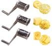 Cheese Grater-Cheese Cutter Slicer Shredder with 3 Interchanging Rotary Ultra Sharp Cylinders Stainless Steel Drums & Slicer