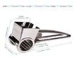 Cheese Grater-Cheese Cutter Slicer Shredder with 3 Interchanging Rotary Ultra Sharp Cylinders Stainless Steel Drums & Slicer