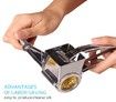 Cheese Grater-Cheese Cutter Slicer Shredder with 3 Interchanging Rotary Ultra Sharp Cylinders Stainless Steel Drums & Slicer
