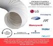 Air Conditioner Hose. Portable Exhaust Vent with 5.9" Diameter, Anti-Clockwise Thread & Length up to 80". Great for LG, Delonghi and Many More Portable Air Conditioners