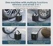 Rechargeable Car Air Compressor Pump Cordless Auto Tire Inflator Handle 120 PSI Portable For 12V Car Motorcycles Bikes