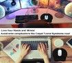 Upgrade Enlarge Superfine Fibre Soft Smooth Gel Ergonomic Mouse Pad Wrist Support and Keyboard Wrist Rest for Computer, Laptop, Mac, Gaming and Office, Durable, Comfortable and Pain Relief