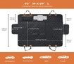 4-in-1 Dog Car Seat Cover Convertible Dog Hammock Scratchproof Pet Car Seat Cover with Mesh Window 2 Seat Belts for Back Seat Protector for Cars Trucks SUVs