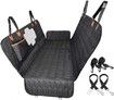 4-in-1 Dog Car Seat Cover Convertible Dog Hammock Scratchproof Pet Car Seat Cover with Mesh Window 2 Seat Belts for Back Seat Protector for Cars Trucks SUVs