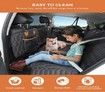 4-in-1 Dog Car Seat Cover Convertible Dog Hammock Scratchproof Pet Car Seat Cover with Mesh Window 2 Seat Belts for Back Seat Protector for Cars Trucks SUVs