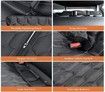 4-in-1 Dog Car Seat Cover Convertible Dog Hammock Scratchproof Pet Car Seat Cover with Mesh Window 2 Seat Belts for Back Seat Protector for Cars Trucks SUVs