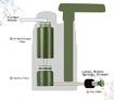 Outdoor Water Purifier Pump,3-Stage Water Filter,0.01 Micron Emergency Portable Water Filtered for Hiking,Survival Gear,Camping, Hiking, Backpacking
