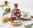 Light Bottle Resin Mold, Drifting Bottle Silicone Mold with Led Light Base and 5PCS Wooden Stoppers for Epoxy Casting Wishing Bottle, Candle,