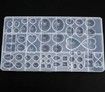 107PCS Silicone Resin Jewelry Casting Mold with Glitter and Flower Decoration DIY Artcraft Project Gift Pendant Making Tools Set for Beginners