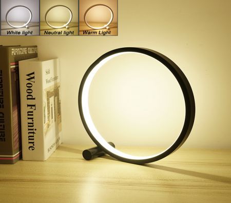 Touch Control Bedside Table Lamp - Led Desk Lamp Dimmable Warm White Light Night Light,Modern Decorative Nightstand Lamps (White)