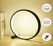 Touch Control Bedside Table Lamp - Led Desk Lamp Dimmable Warm White Light Night Light,Modern Decorative Nightstand Lamps (White)