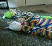 160x60cm Pillow & Sleepy bag Cozy warm all season Col White