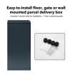 Metal Letter Box Mail Post Box Parcel Package Letterbox Lockable Mailbox