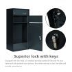 Metal Letter Box Mail Post Box Parcel Package Letterbox Lockable Mailbox