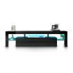 Black Modern TV Cabinet Stand Furniture Entertainment Unit Table RGB light