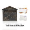 Wall Mounted Letter Box Lockable Post Mail Box aluminium Parcel Letterbox Mailbox