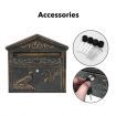 Wall Mounted Letter Box Lockable Post Mail Box aluminium Parcel Letterbox Mailbox