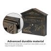 Wall Mounted Letter Box Lockable Post Mail Box aluminium Parcel Letterbox Mailbox