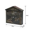 Wall Mounted Letter Box Lockable Post Mail Box aluminium Parcel Letterbox Mailbox