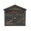 Wall Mounted Letter Box Lockable Post Mail Box aluminium Parcel Letterbox Mailbox