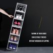 12PCS Shoe Storage Box Sneaker Display Cases ABS Plastic Boxes Stackable Organiser Transparent