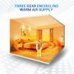 2 In 1 Bladeless Fan Oscillating Fan Heater Cooler Hot and Cold Fan with LED Screen and Remote Control