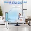 2 In 1 Bladeless Fan Heater/Cooler Oscillating Heating and Cooling Fan with LED and Remote Control