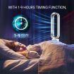 2 In 1 Bladeless Fan Heater/Cooler Oscillating Heating and Cooling Fan with LED and Remote Control