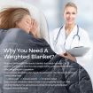 Luxdream 5kg 198x122cm Heavy Gravity Weighted Blanket Kids Adults Deep Relax Sleep Anti-Anxiety