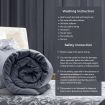 Luxdream 5kg 198x122cm Heavy Gravity Weighted Blanket Kids Adults Deep Relax Sleep Anti-Anxiety