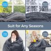 Luxdream Double 9KG Heavy Weighted Adult Blanket and Minky Cover Gravity Blanket for Anxiety Stress Insomnia