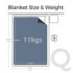 Luxdream 11KG Queen Size Adult Weighted Blanket with Washable Cooling Cover Deep Relax Heavy Gravity