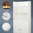 Multifunctional Computer Desk Bookshelf Wooden Storage Organiser Modern Furniture