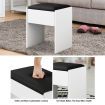 Modern 4-Drawer Dressing Table Set Makeup Mirror Vanity Table Stool Set