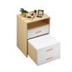 Wooden Oak Dressing Table Stool Set with Mirror Bedside Cabinet Makeup Vanity