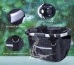 Pet Bicycle Basket Detachable Cycle Front Canvas Basket Carrier Bag Pet Carrier