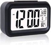 Digital Smart Alarm Clock with Automatic Sensor,Date & Temperature, Alarm Clocks, Alarm Clock for Students, Alarm Clock for Home, Alarm Clock for Bedroom- (Black)