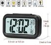 Digital Smart Alarm Clock with Automatic Sensor,Date & Temperature, Alarm Clocks, Alarm Clock for Students, Alarm Clock for Home, Alarm Clock for Bedroom- (Black)