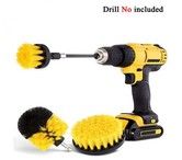 4Pack Drill Brush Power Scrubber Cleaning Brush Extended Long Attachment Set All Purpose Drill Scrub Brushes Kit for Car, Floor