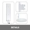 Upgraded Vacuum Cleaner Stand Accessory Rack Holder Freestanding with Wire Organiser Dyson V7 V8 V10 V12 V15 DC30 DC59 DC62