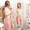 Mirror Jewellery Armoire Cabinet Organizer Door Wall Mounted Hanging Cabinet Cosmetics Storage -White