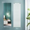 Mirror Jewellery Armoire Cabinet Organizer Door Wall Mounted Hanging Cabinet Cosmetics Storage -White