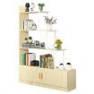 5 Tier Ladder Bookshelf Bookcase Storage Cube Cabinet Display Shelf Rack Shelving with 2 Doors