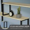 7 Tier Vintage Bookshelves Bookcase Storage Display Rack Shelf Shelving for Home and Office